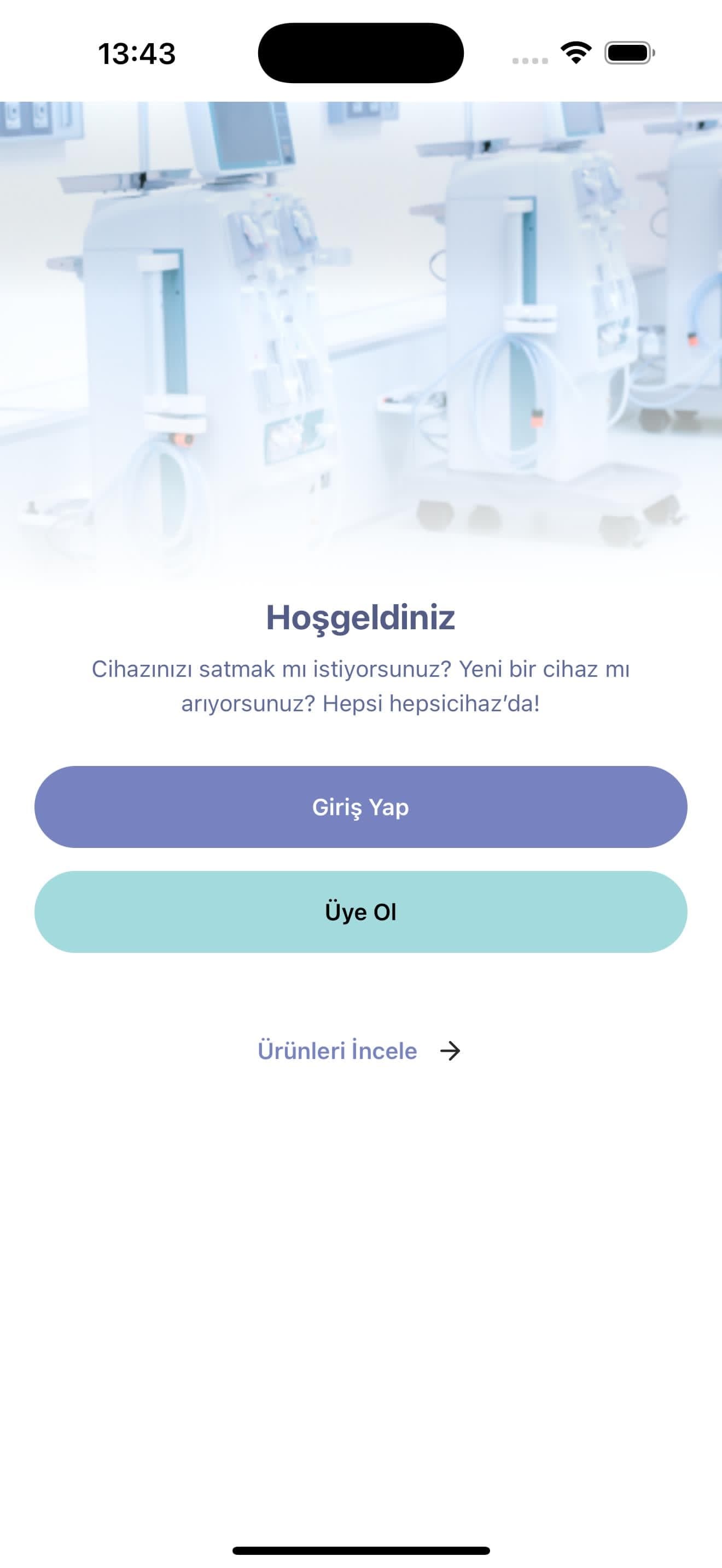 Welcome Screen